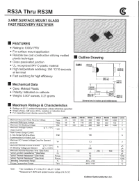 Datasheet RS3A manufacturer Fuji