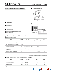 Datasheet SC016-2 manufacturer Fuji