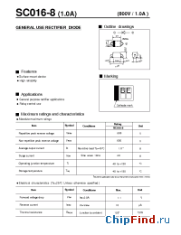 Datasheet SC016-8 manufacturer Fuji