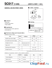 Datasheet SC017-2 manufacturer Fuji
