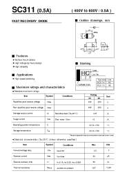 Datasheet SC311 manufacturer Fuji