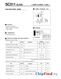Datasheet SC311-4 производства Fuji