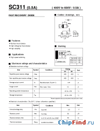 Datasheet SC311-6 manufacturer Fuji