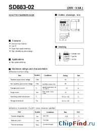 Datasheet SD883-02 manufacturer Fuji