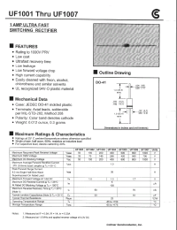 Datasheet UF1001 manufacturer Fuji