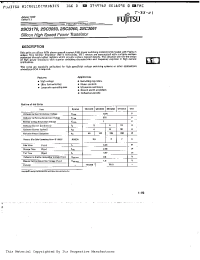 Datasheet 2SC3061 manufacturer Fujitsu