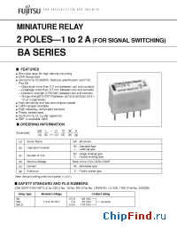 Datasheet BAL-D4.5W-K manufacturer Fujitsu