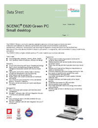 Datasheet E620 manufacturer Fujitsu