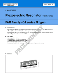 Datasheet FAR-C4CN-04000-L00-R manufacturer Fujitsu
