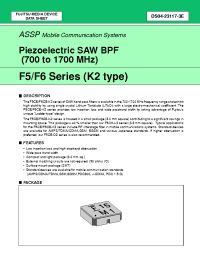 Datasheet FAR-F5CE-820M00-K202 manufacturer Fujitsu