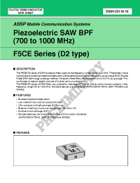 Datasheet FAR-F5CE-950M00-D230 manufacturer Fujitsu