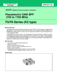 Datasheet FAR-F6CE-1G7475-L2YA-U manufacturer Fujitsu