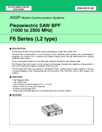 Datasheet FAR-F6CE-1G7650-L2TA-W manufacturer Fujitsu