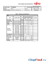 Datasheet FAR-F6CP-1G5754-L21H manufacturer Fujitsu