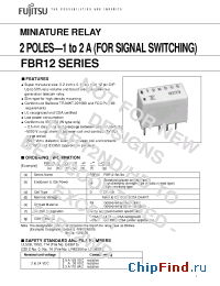 Datasheet FBR12ND12-P manufacturer Fujitsu