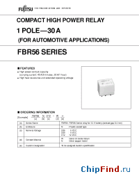 Datasheet FBR56ND12-W manufacturer Fujitsu