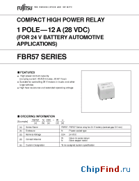 Datasheet FBR57ND24-W manufacturer Fujitsu