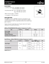 Datasheet FMM5701LG manufacturer Fujitsu