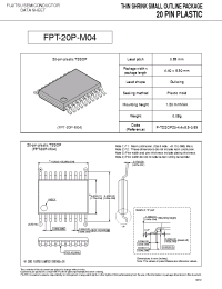 Datasheet FPT-20P-M04 manufacturer Fujitsu