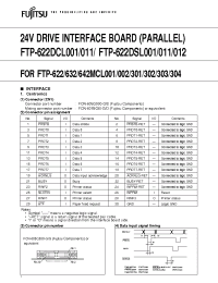 Datasheet FTP-624Y001 manufacturer Fujitsu