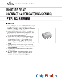 Datasheet FTR-B3C manufacturer Fujitsu