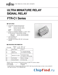 Datasheet FTR-C1 manufacturer Fujitsu