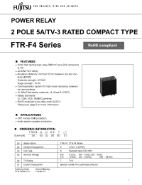 Datasheet FTR-F4AK005T manufacturer Fujitsu