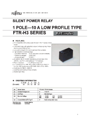 Datasheet FTR-H3AA024V manufacturer Fujitsu