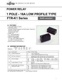 Datasheet FTR-K1AK005W- manufacturer Fujitsu