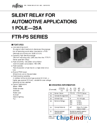 Datasheet FTR-P5CN manufacturer Fujitsu