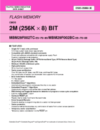 Datasheet M29F002 manufacturer Fujitsu
