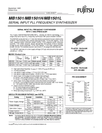 Datasheet MB1501L manufacturer Fujitsu