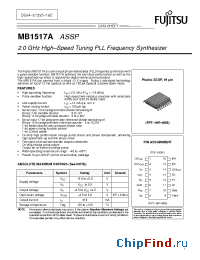 Datasheet MB1517A manufacturer Fujitsu