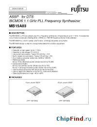 Datasheet MB15A03 manufacturer Fujitsu