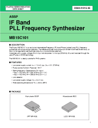 Datasheet MB15C101PV1 manufacturer Fujitsu