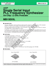 Datasheet MB15E03L manufacturer Fujitsu