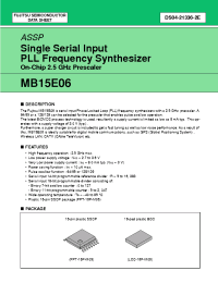 Datasheet MB15E06 manufacturer Fujitsu