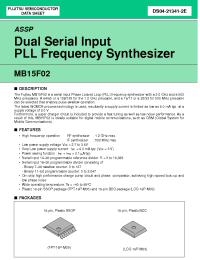 Datasheet MB15F02 manufacturer Fujitsu