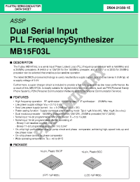 Datasheet MB15F03L manufacturer Fujitsu