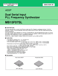 Datasheet MB15F07SLPFV1 manufacturer Fujitsu