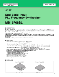 Datasheet MB15F08SLPV1 manufacturer Fujitsu