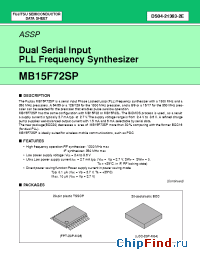 Datasheet MB15F72SPGGBGBBB manufacturer Fujitsu