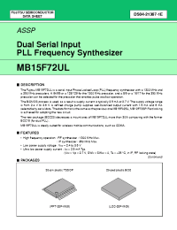 Datasheet MB15F72ULPFT производства Fujitsu