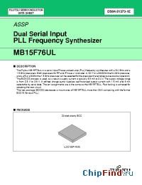 Datasheet MB15F76ULPVA производства Fujitsu