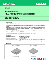Datasheet MB15F83UL manufacturer Fujitsu