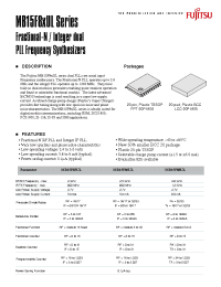 Datasheet MB15F8XUL manufacturer Fujitsu