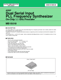 Datasheet MB15U10 manufacturer Fujitsu