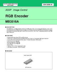 Datasheet MB3516A производства Fujitsu