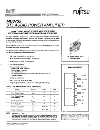 Datasheet MB3735 manufacturer Fujitsu