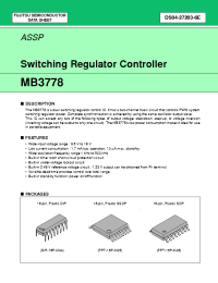 Datasheet MB3778 manufacturer Fujitsu